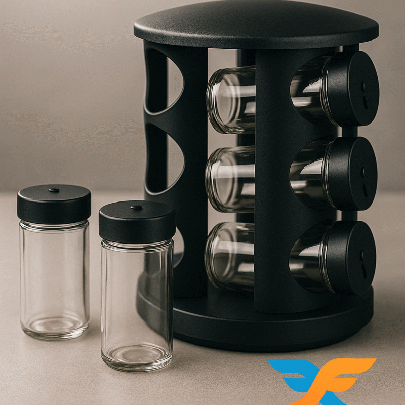 Porta-tempero de Vidro 10 Peças Brinox